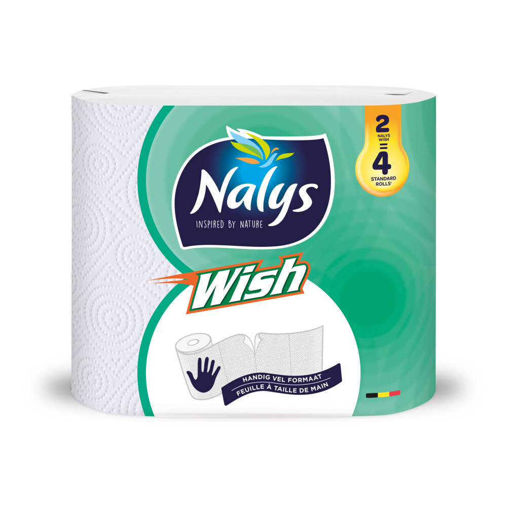 4x Nalys Wish Keukenpapier Maxirol2 stuks