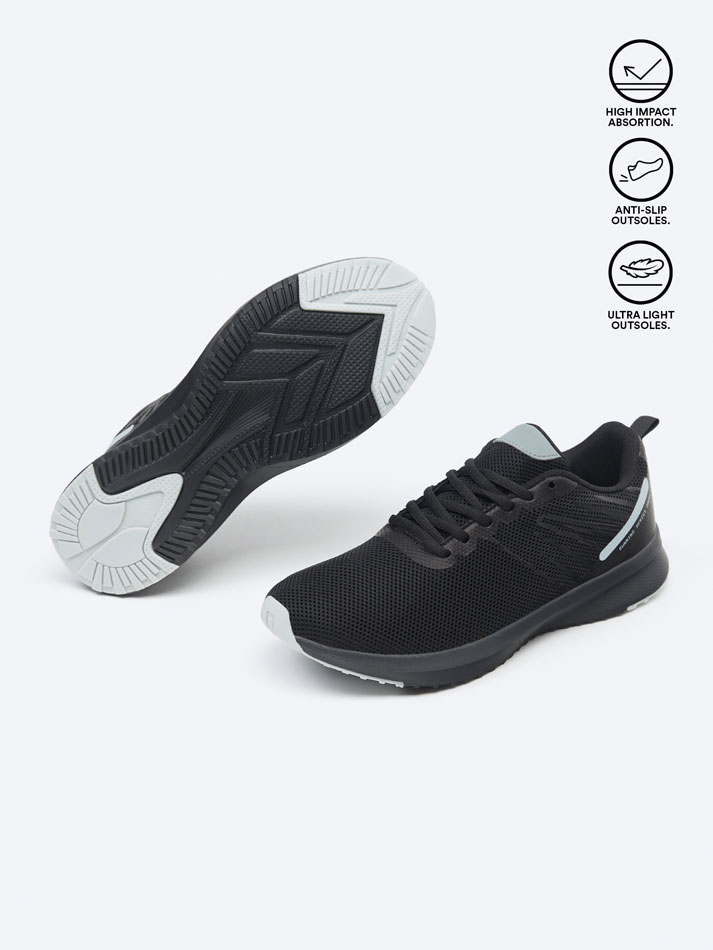 Tênis de corrida técnico para meninas - Preto