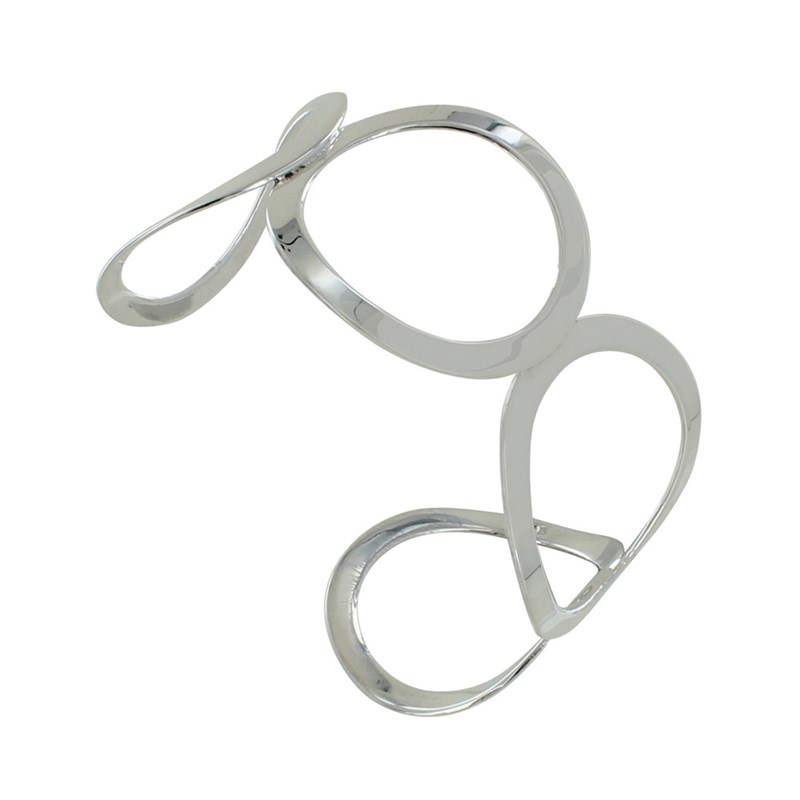 Bracelet Argent Manchette Quatre Anneaux
