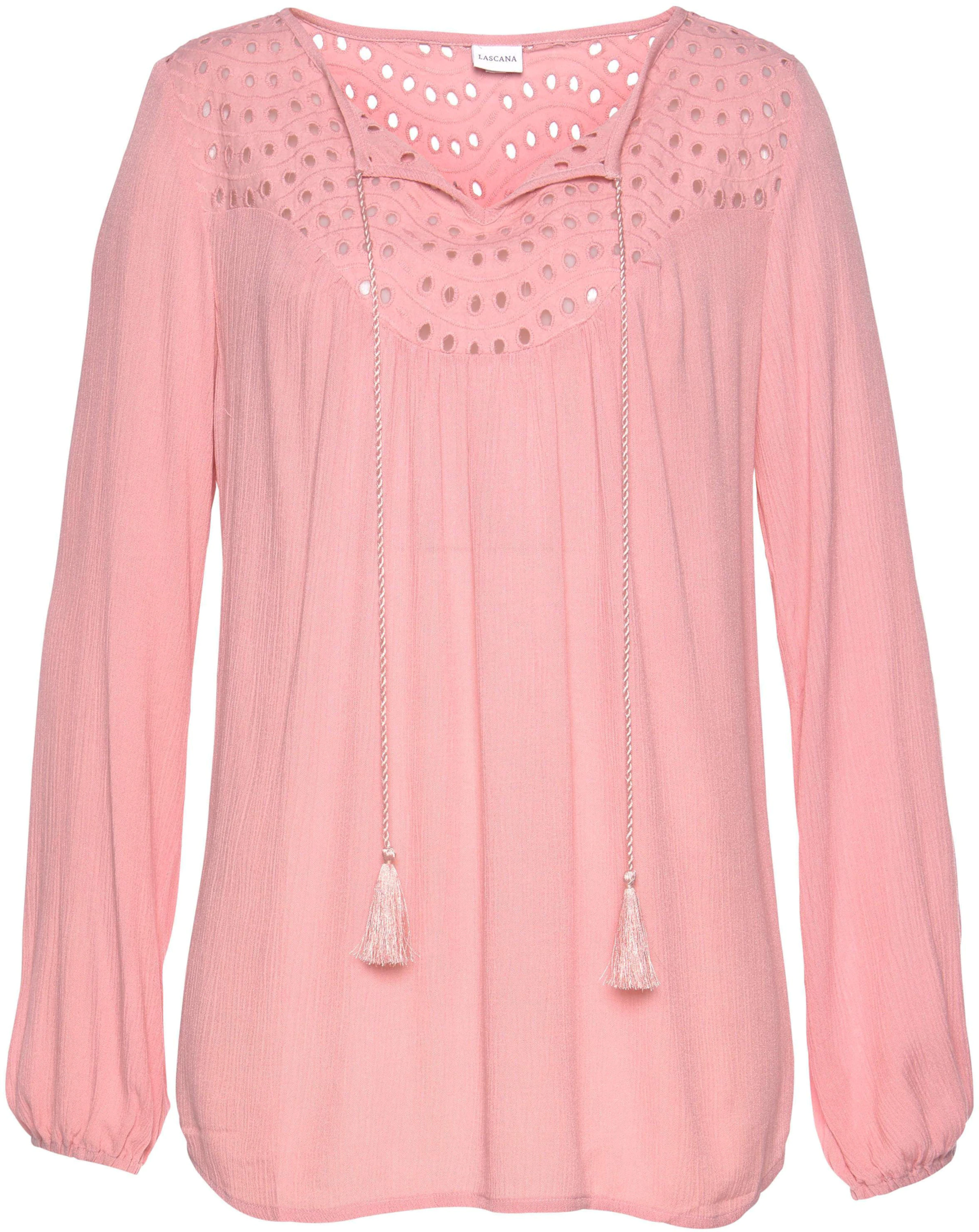 LASCANA Crepebluse in mauve