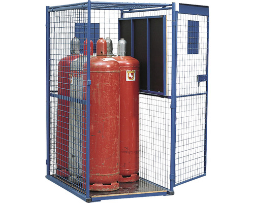 Gasflessenkast GF 8.16 met draaideur voor 12 gasflessen van 11 kg per stuk of 6 gasflessen van 33 kg per stuk