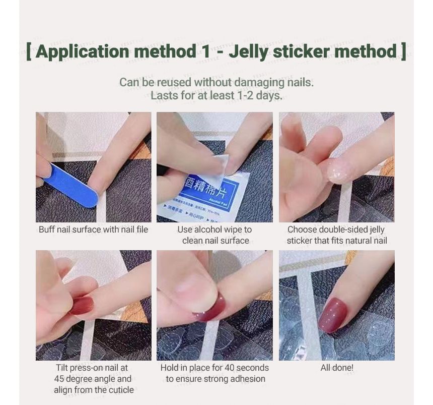 eovda - Rhinestone Stiletto Press On Nail