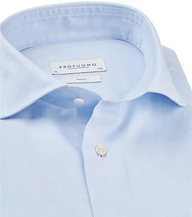 Profuomo Travel Shirt Blauw PP2HC0040 kopen