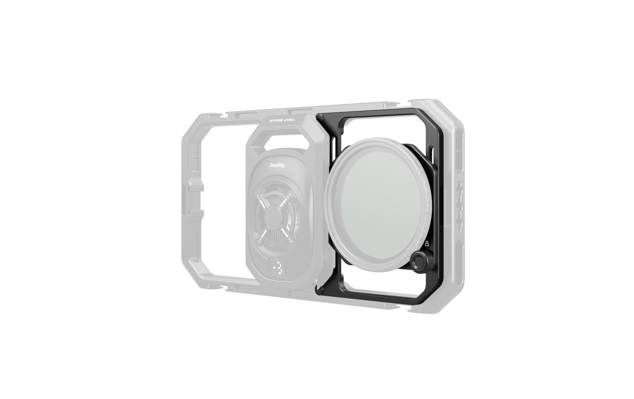 67-mm-Gewindefilteradapter mit SonnenschutzblendenSpeziell für den Universal-Telefonkäfig (ID 4299B ) von SmallRig entwickelt