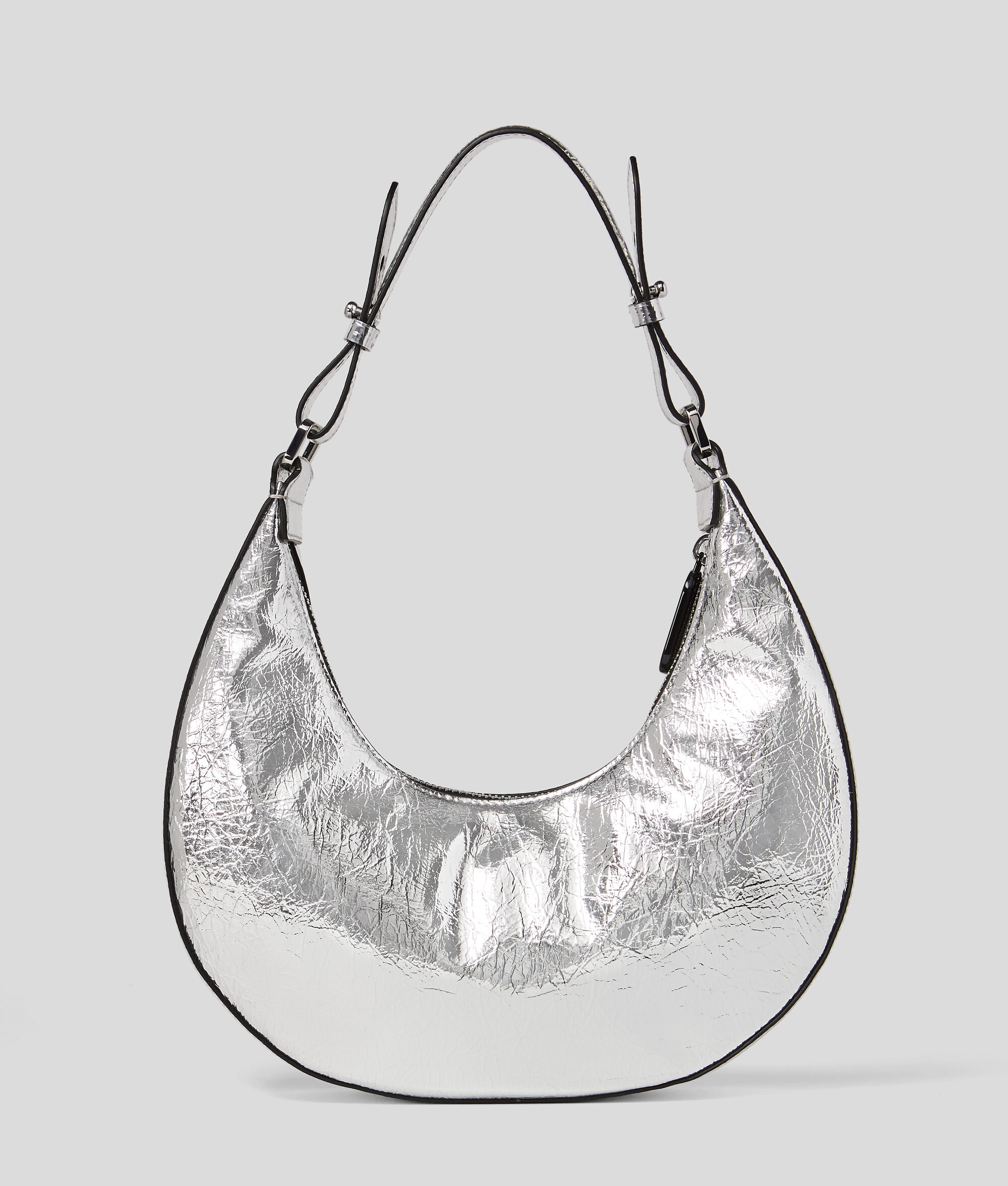 SAC DEMI-LUNE PORTÉ ÉPAULE MÉTALLISÉ KLJ