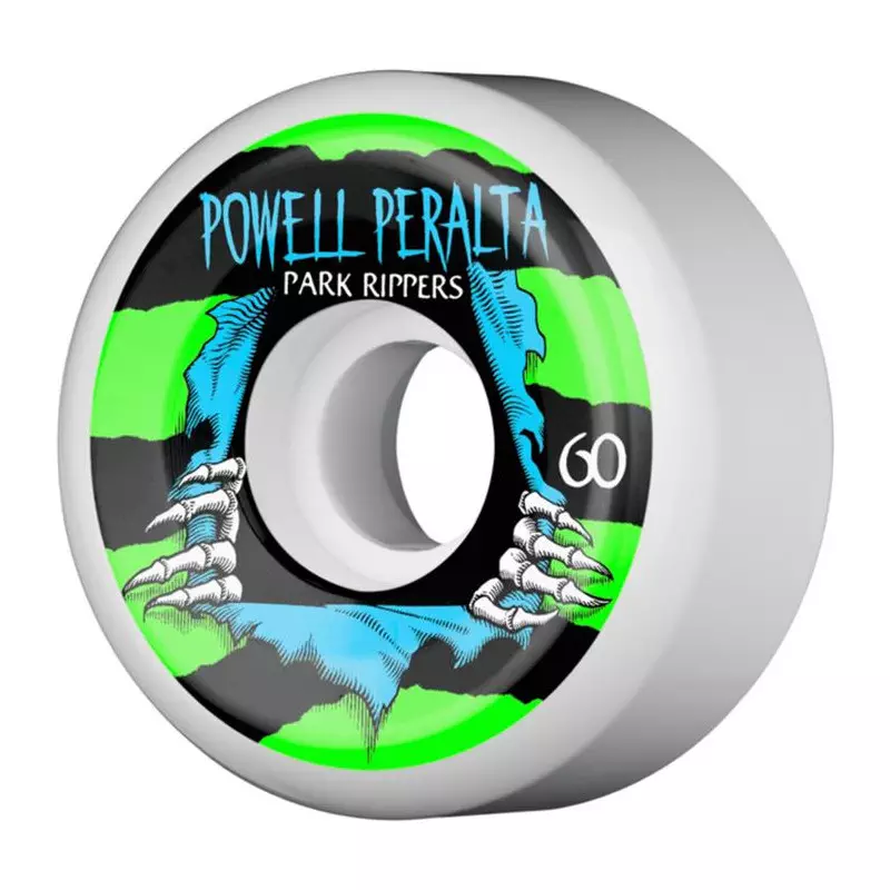 Roues skate POWELL PERALTA (x4) Park Ripper II Blanc 103A 60mm