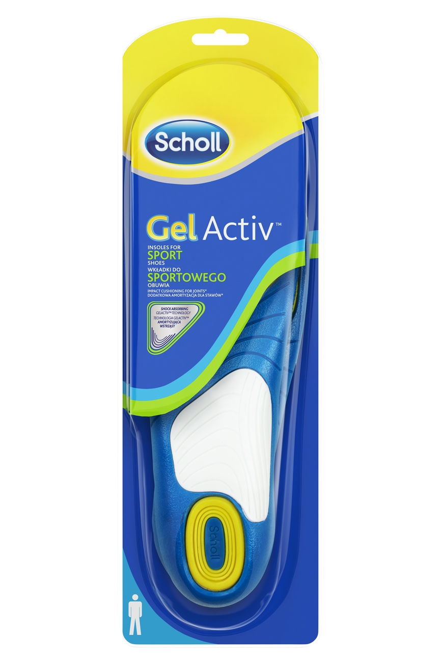 Scholl Gel Active Sport såle til menn 1 par