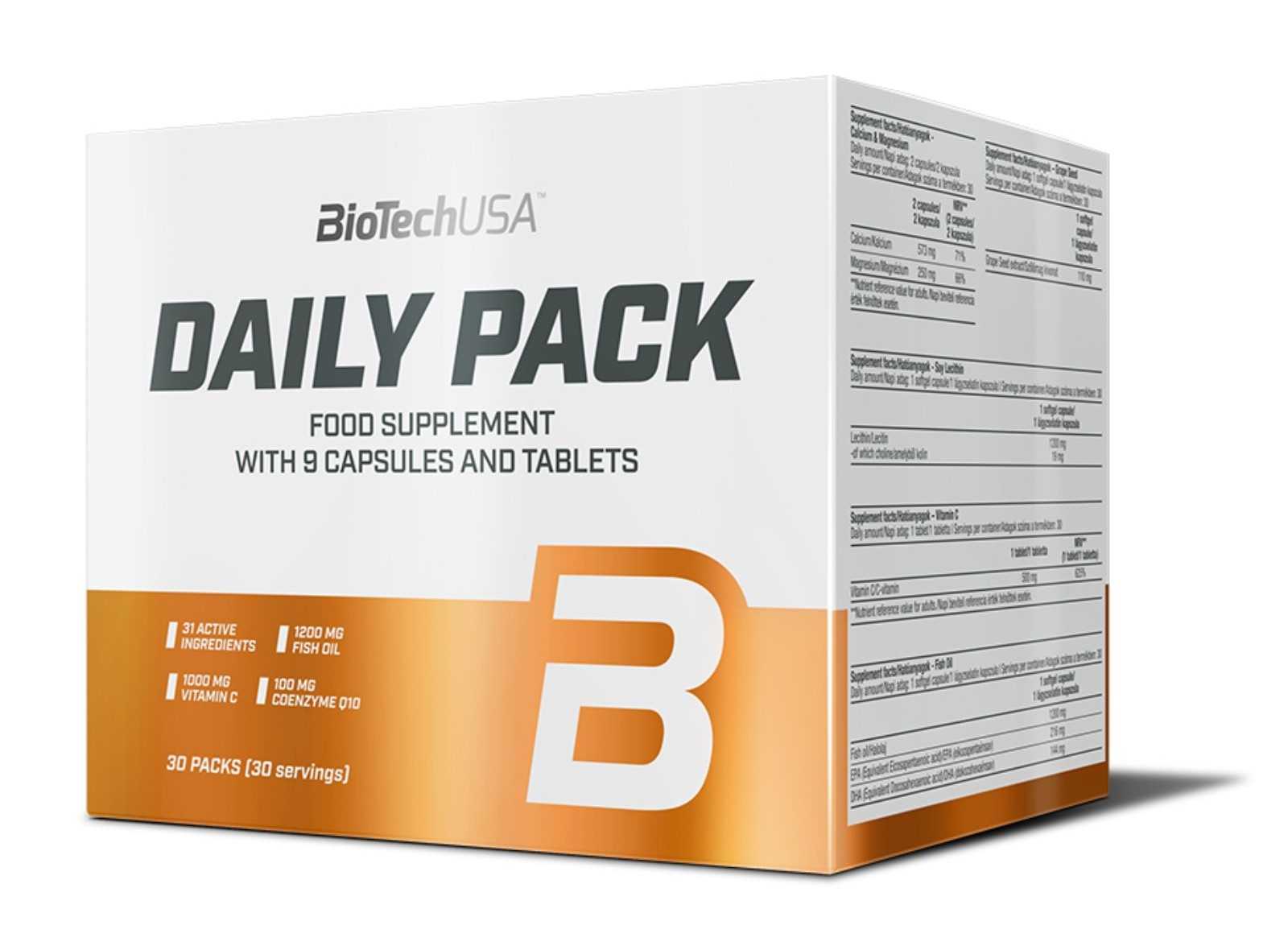 Pacote Diário Biotech USA com 30 sachês
