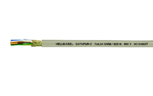 HELUKABEL DATAPUR-C, Lavspændingskabel, Grå, Polyvinylchlorid (PVC), Polyvinylchlorid (PVC), Cooper, -5 - 80 °C