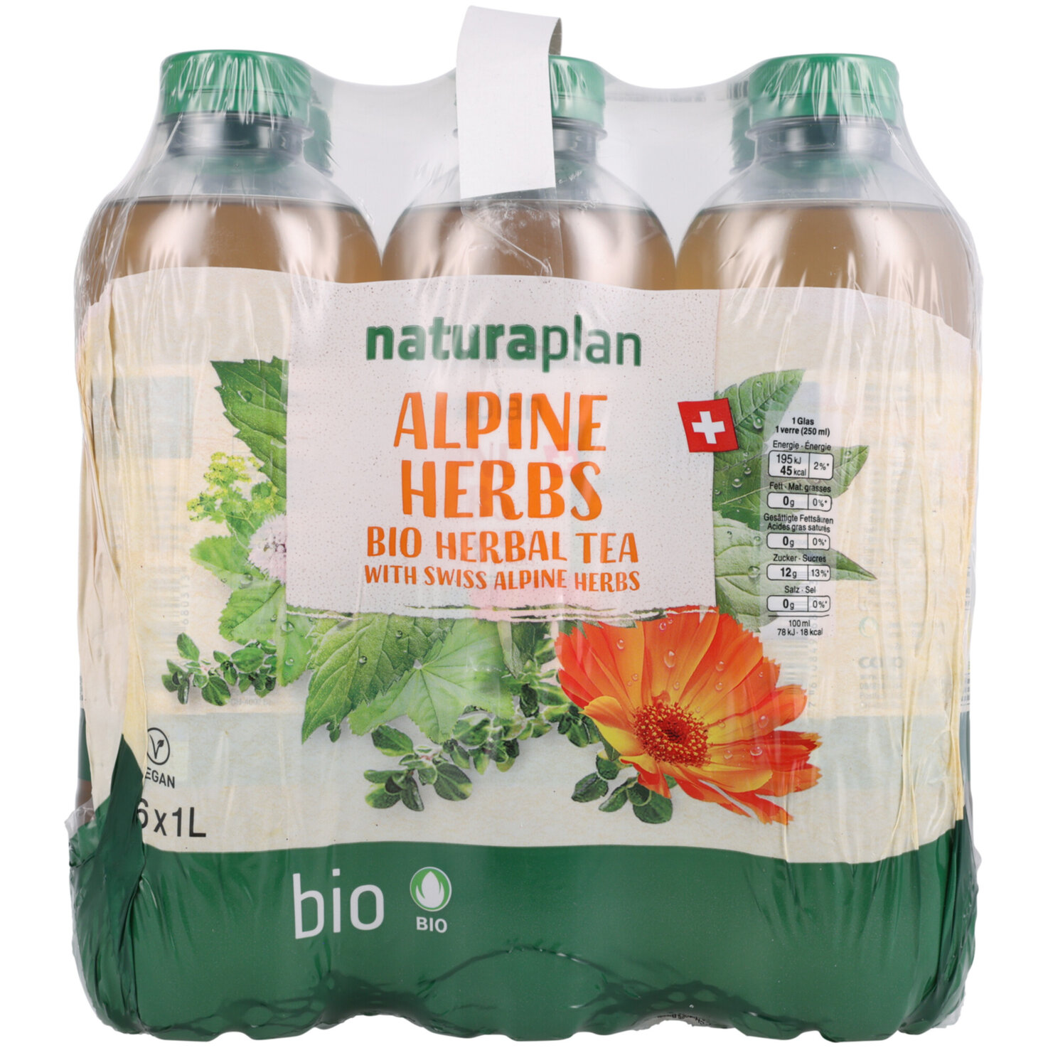 Naturaplan Organic Alpine Herbs Ice Tea 6x1l