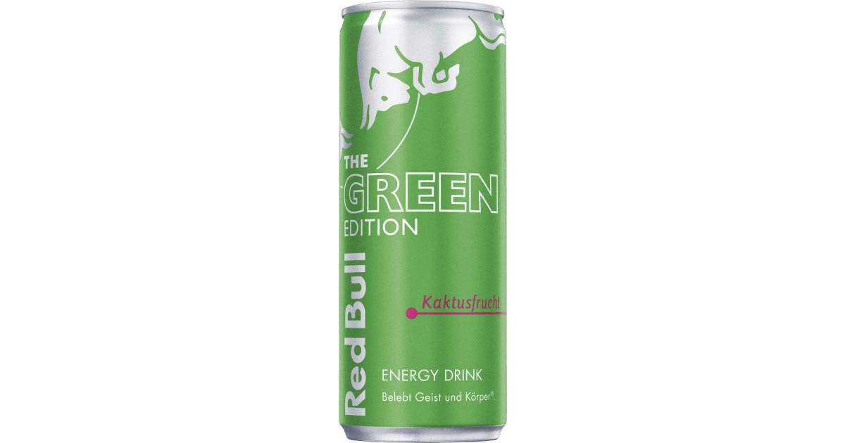 Red Bull Energy Drink The Green Edition Kaktusfrucht 0,25 Liter Dose (Einweg)