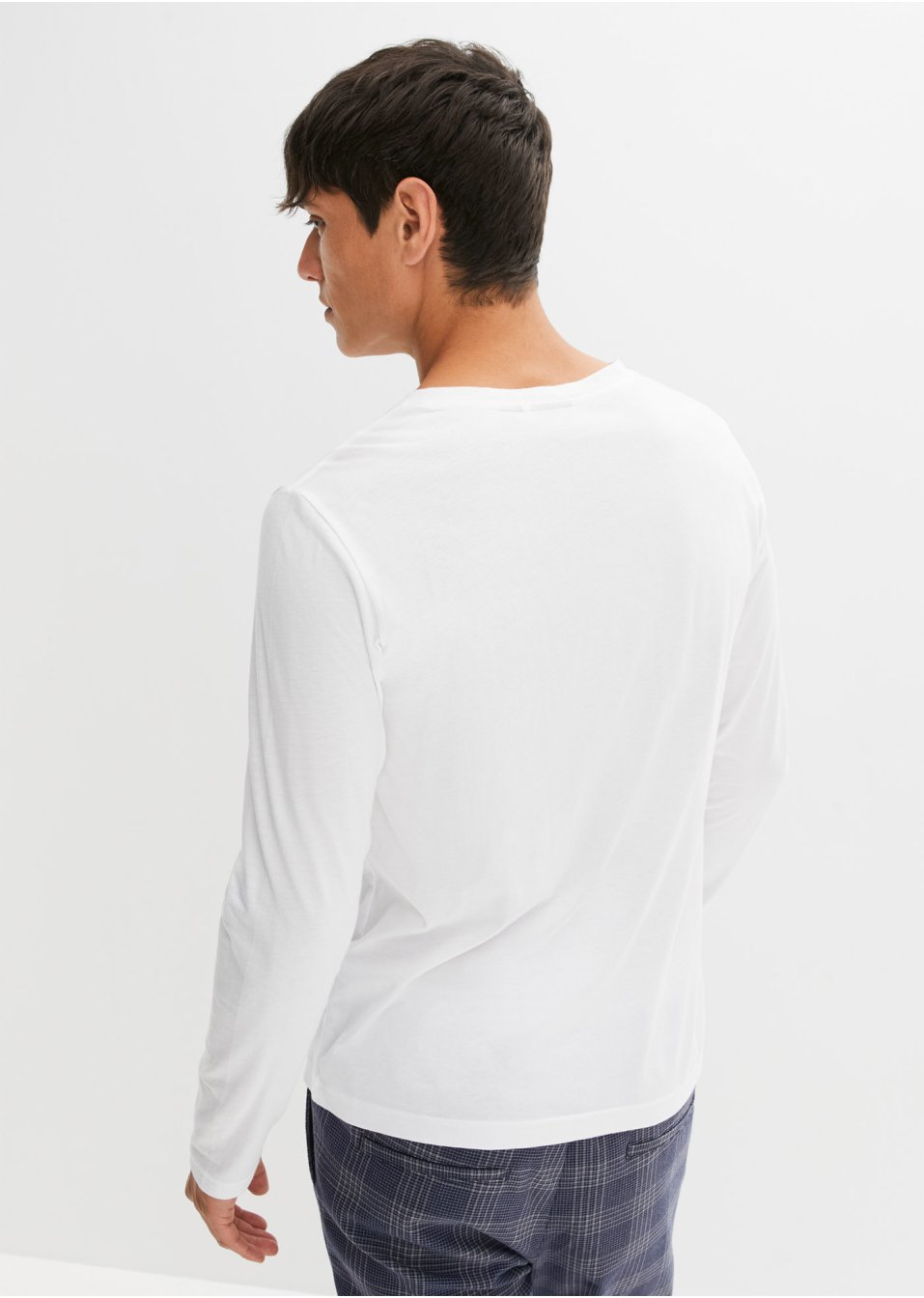 Lot de 2 T-shirts col Henley manches longues
