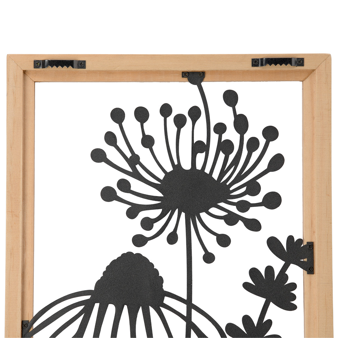 My Home Wandbild mit Holzrahmen schwarz / natur