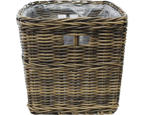Lafiora polyrotan mand, 55 x 41 x 36 cm, bruin