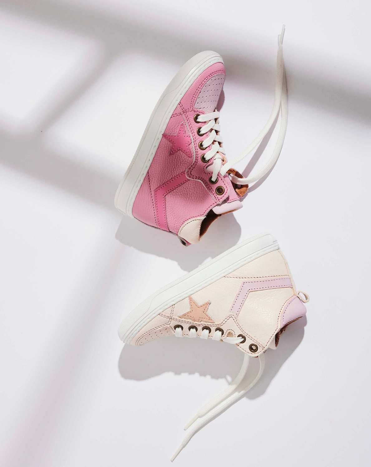 Schnür-Sneaker ISAK hoch in bubble gum