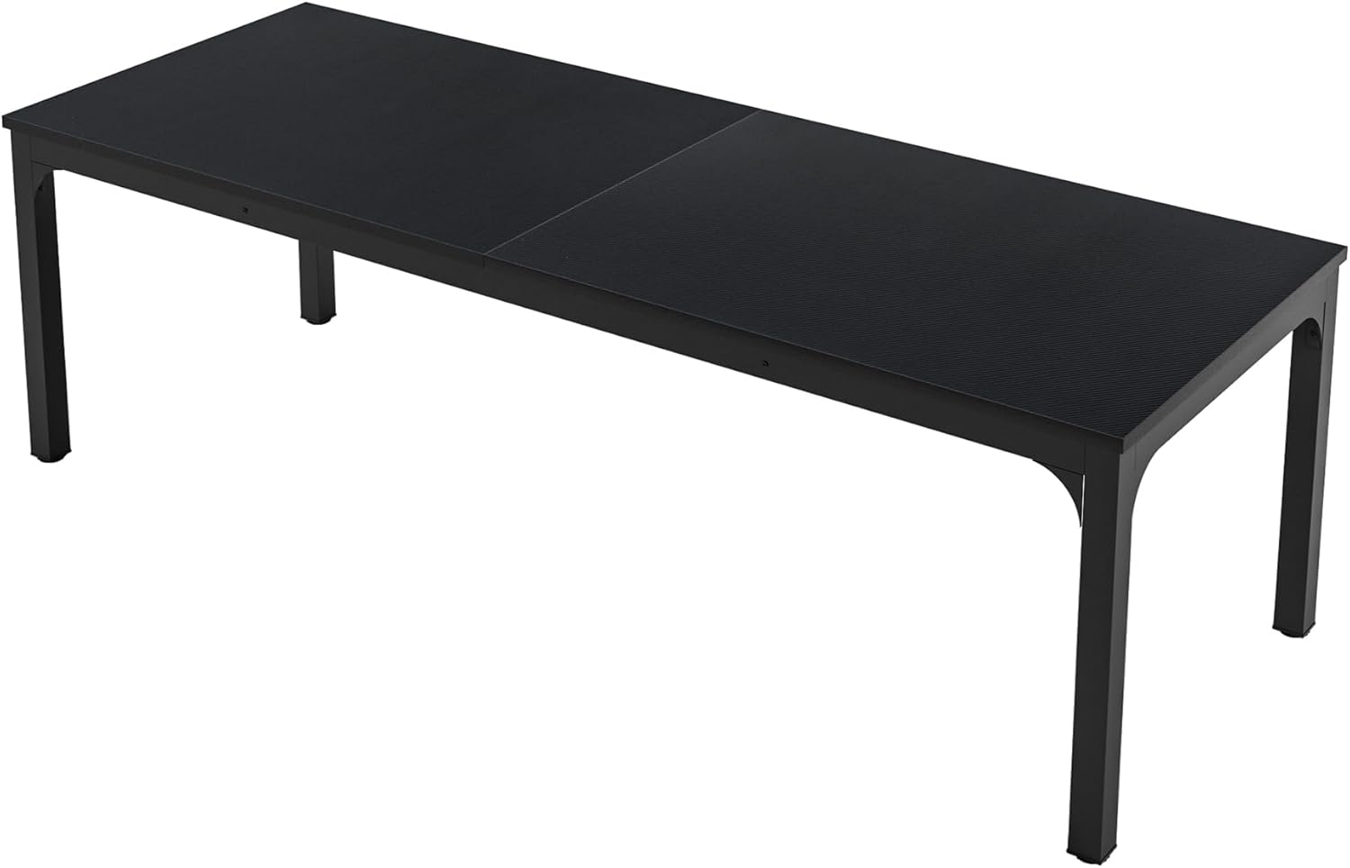 Tribesigns Schreibtisch Computertisch 200 x 70 x 75 cm Doppelter Langer Schreibtisch, PC Tisch Bürotisch Arbeitstisch Esstisch Büro-Möbel Computertisch Konferenztisch für Home Office, Schwarz