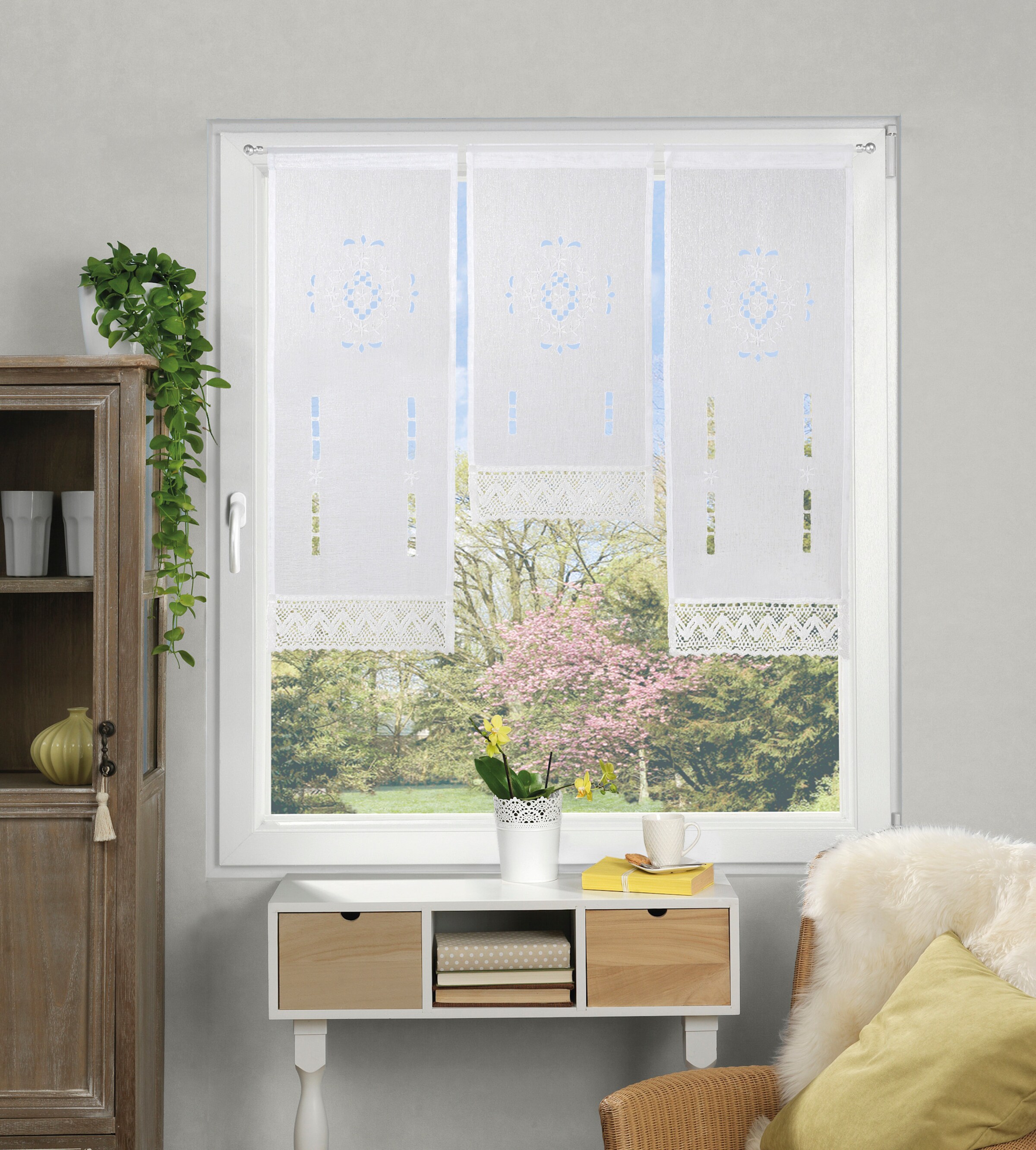 heine home Fensterbehang in weiß
