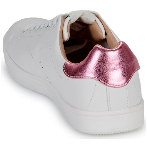 Only - ONLSHILO-44 PU CLASSIC SNEAKER - Blanc / Rose