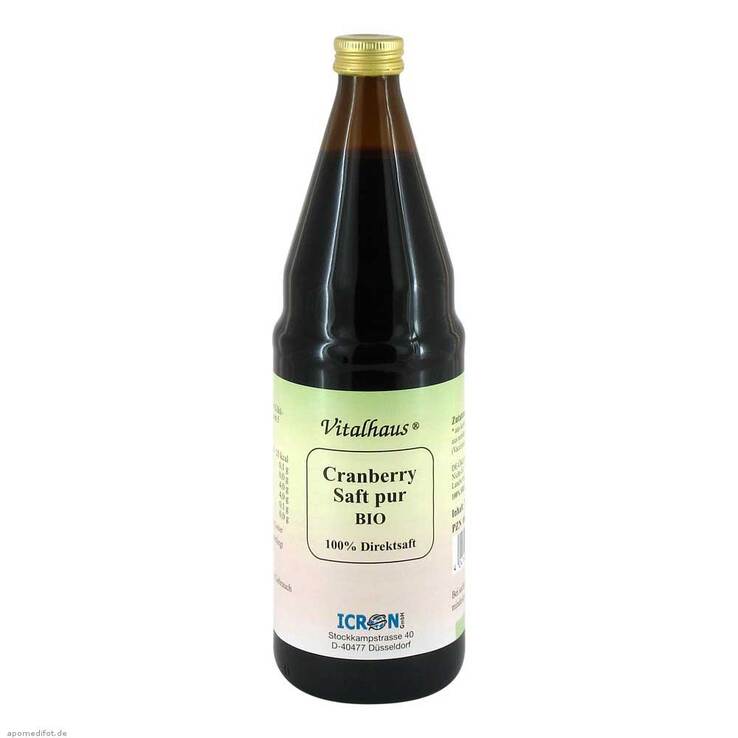 Cranberry Saft pur bio Vital, 750 ml