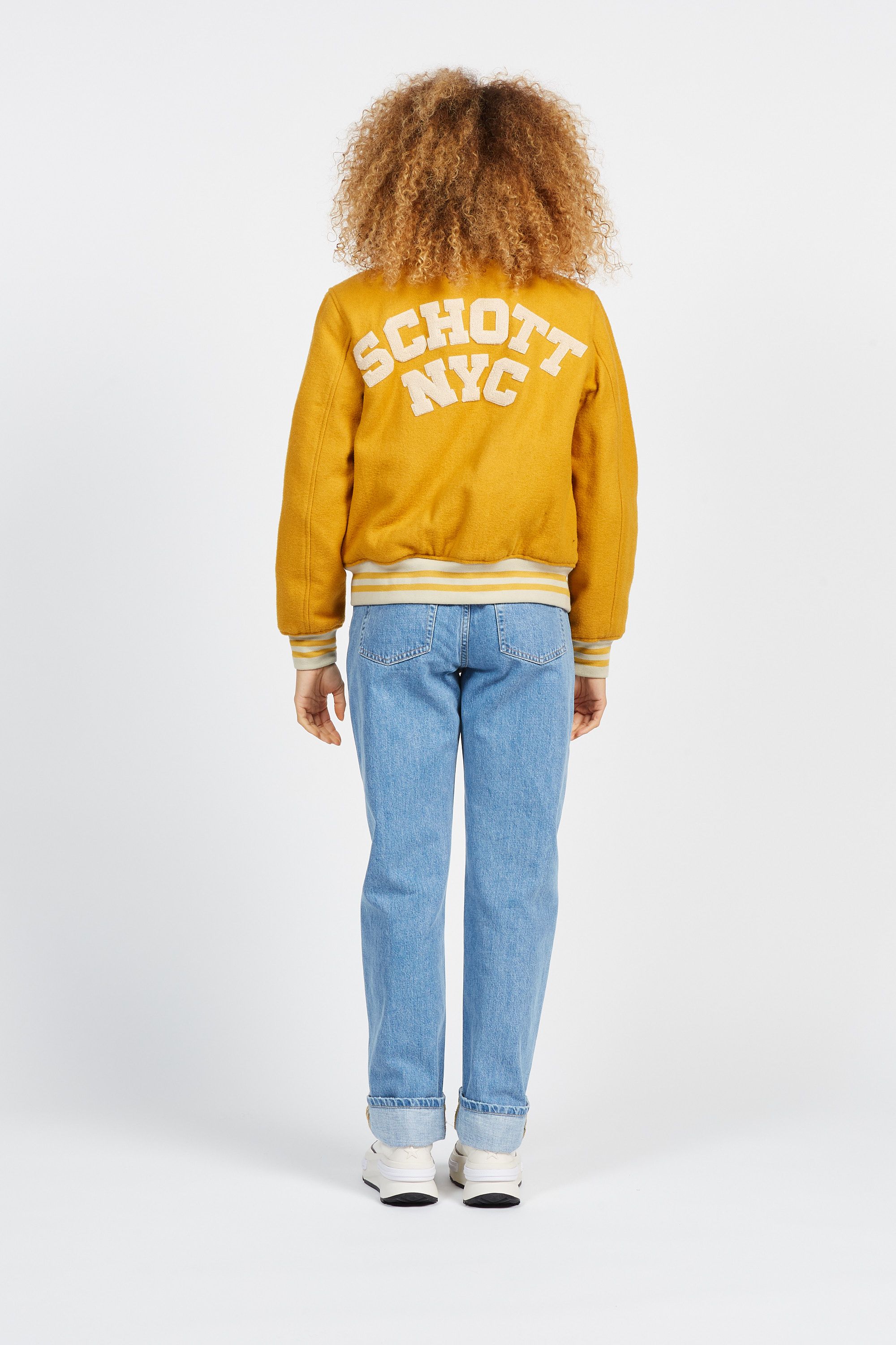 SCHOTT Blouson varsity Jaune
