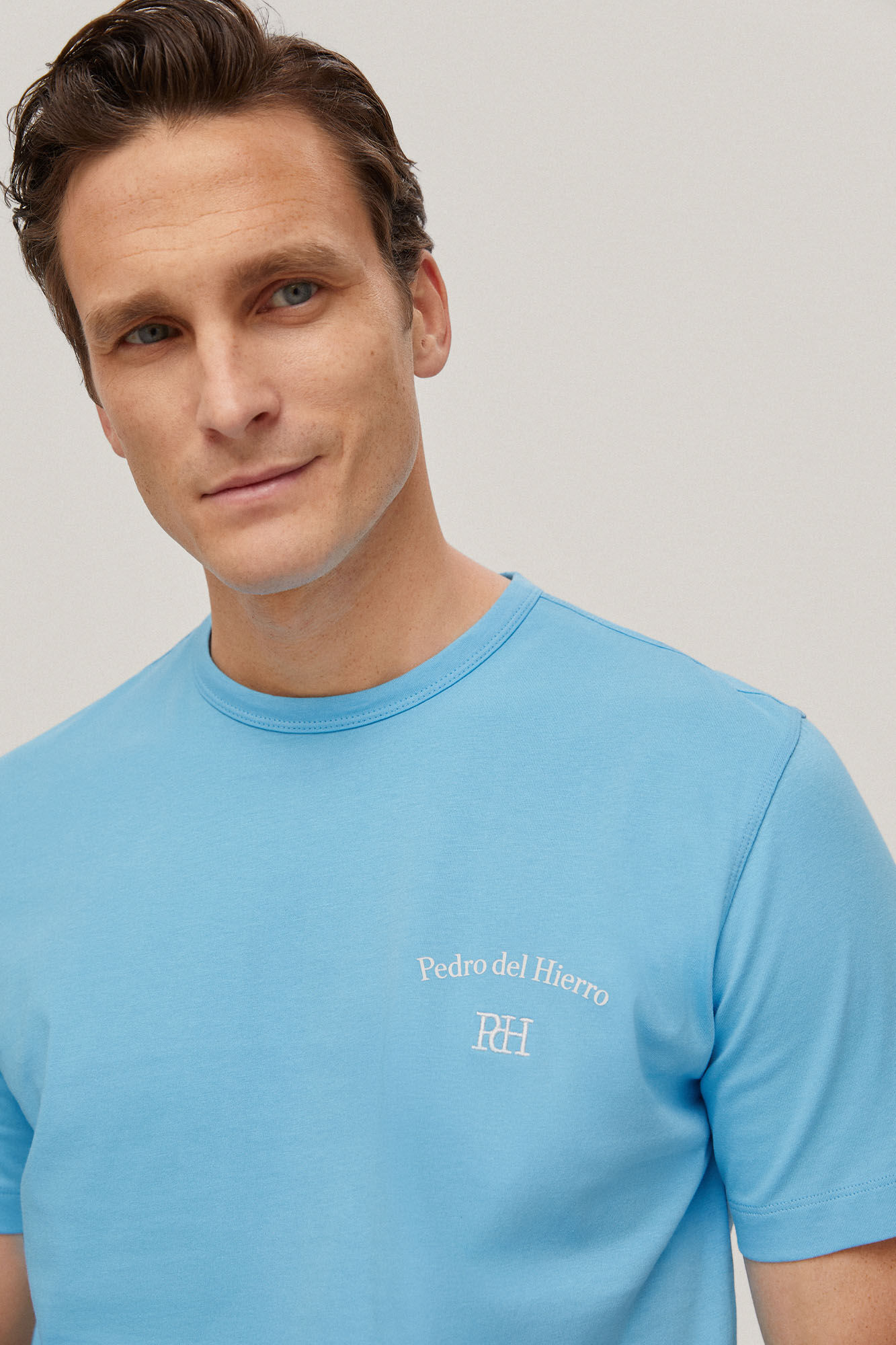Camiseta com logo - Azul