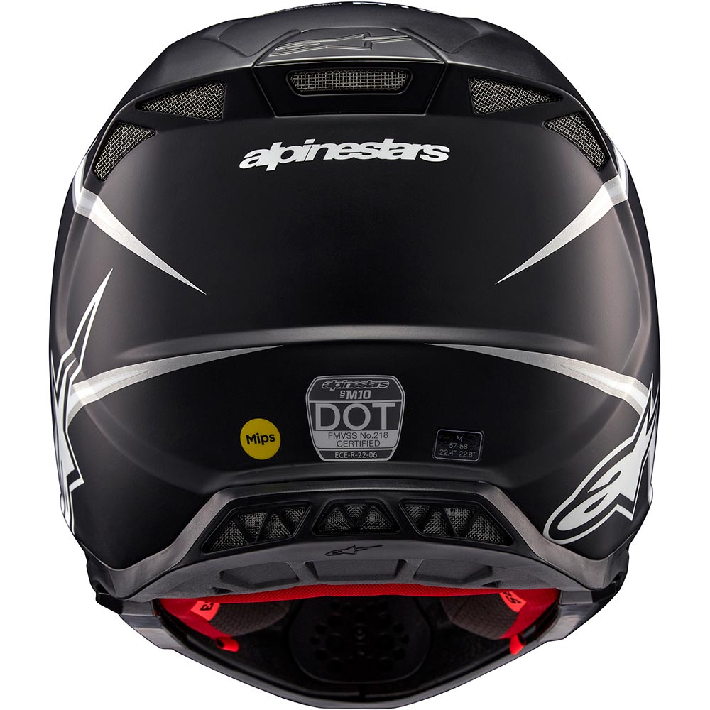 Alpinestars - Casque Supertech S-M10 Ampress Noir Mat / Blanc Mat