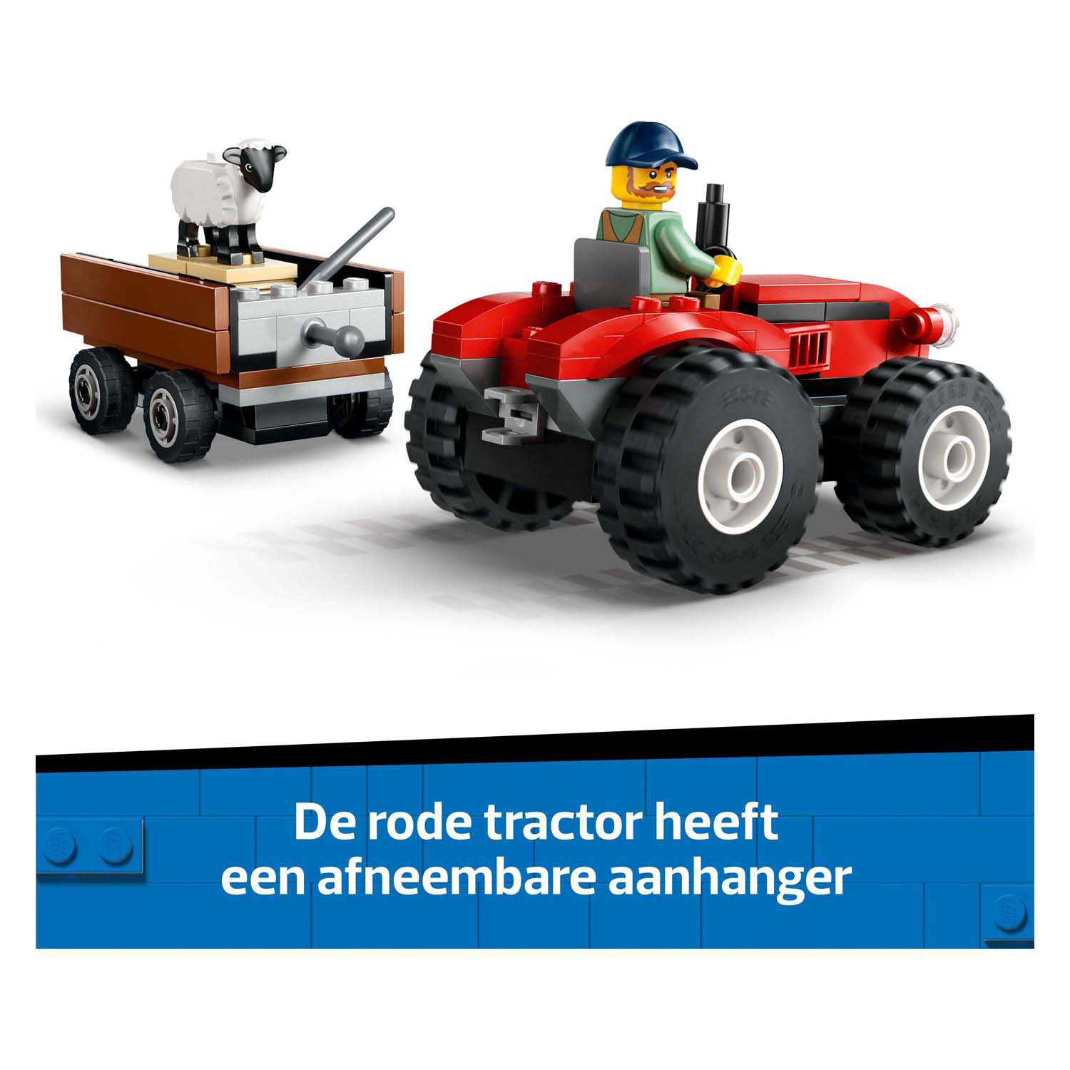 LEGO City 60461 Rode Tractor Met Aanhanger En Schapen