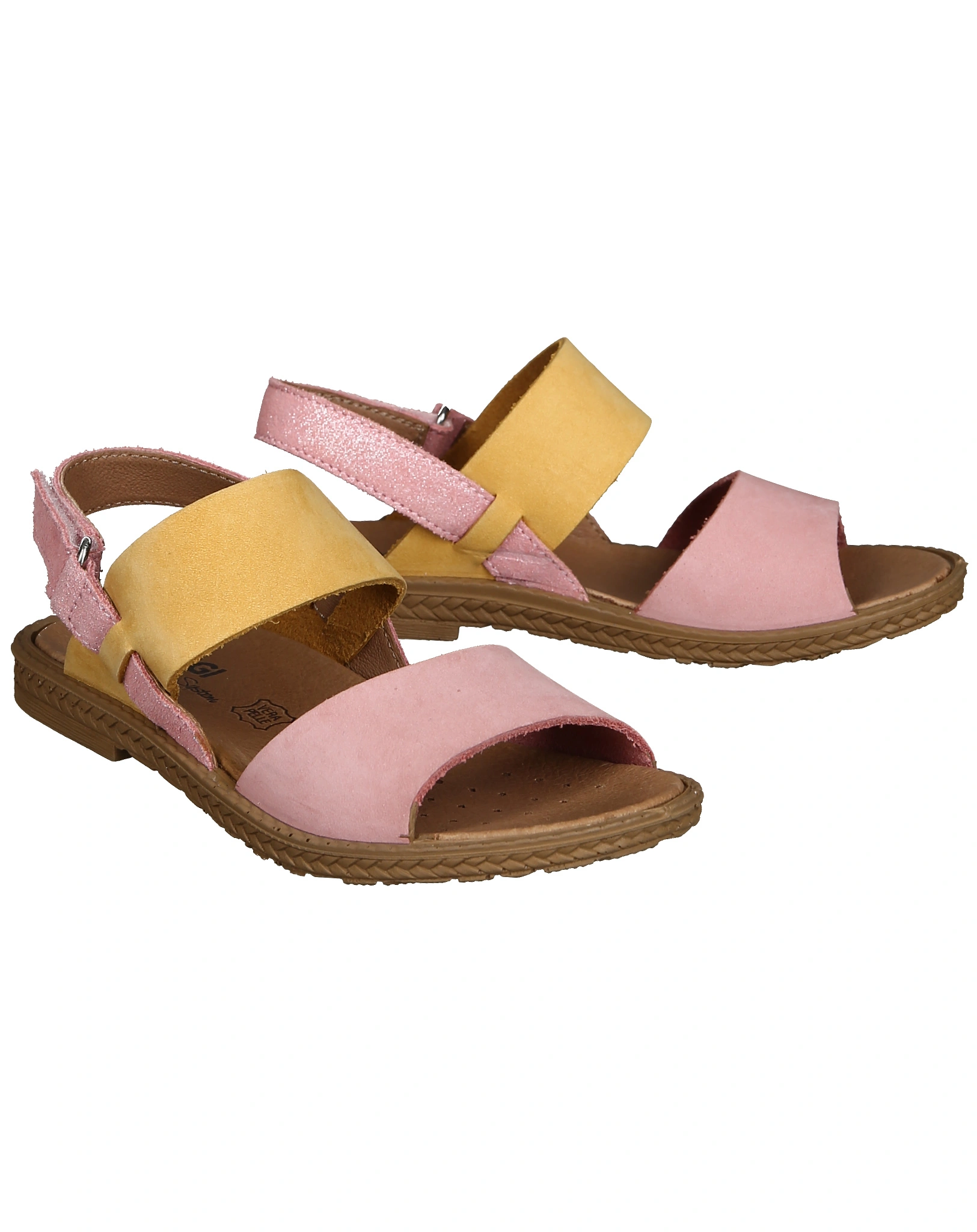 Klett-Sandalen DUO TONI in rosa/gelb