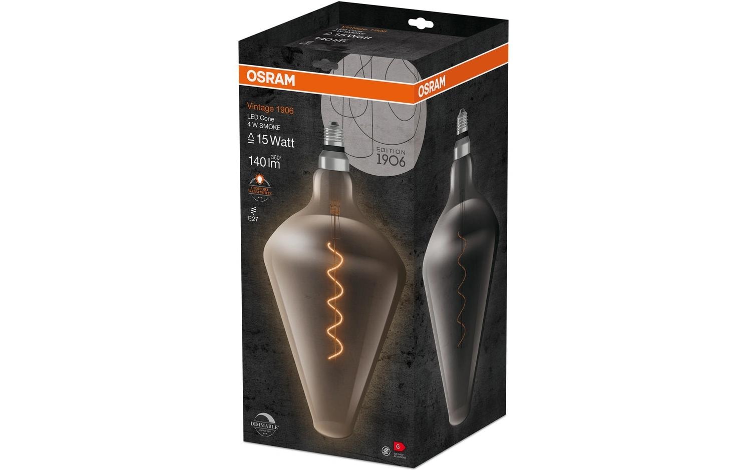 Lampe Vintage 1906 AW188, 4W, E27, WarmweissDimmbare LED-Lampen, Vintage-Edition