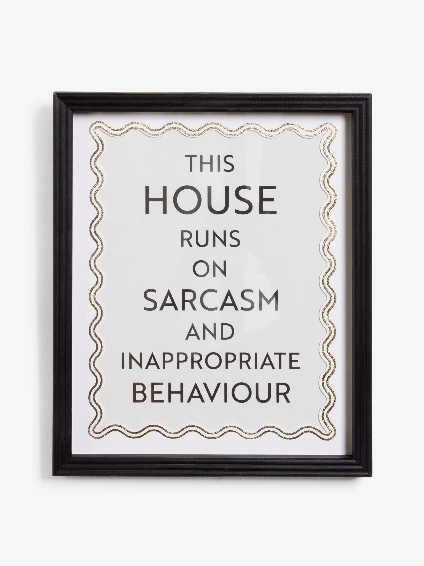 This House Runs On Framed Wall Art