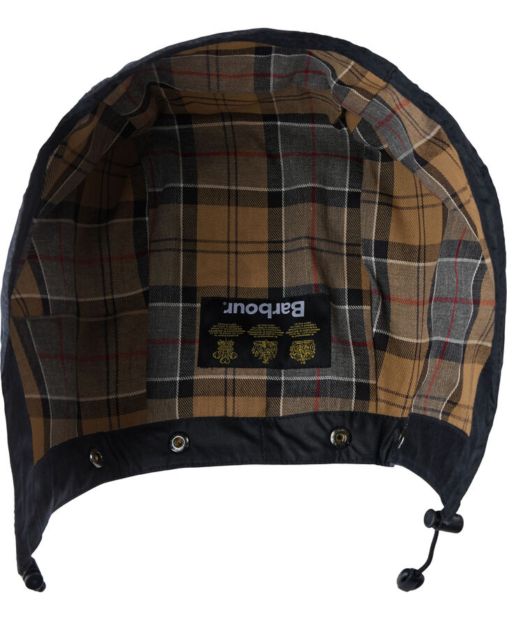 Barbour Waxed cotton hood Blå