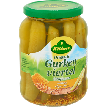 Kühne Gurken Viertel Zoetzuur 670 g