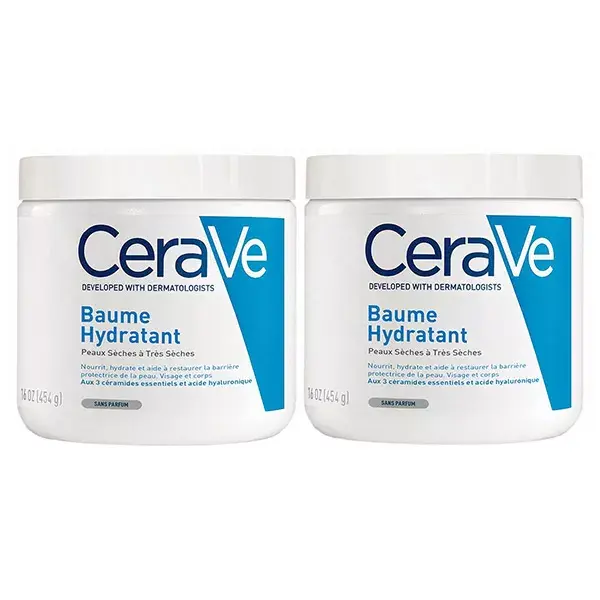 Bálsamo Hidratante CeraVe para Rosto e Corpo, Pele Seca a Muito Seca, 2 x 454g
