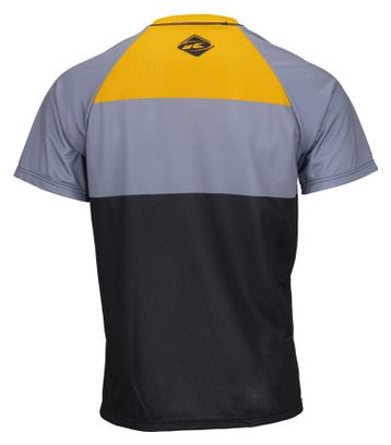 Maillot Manches Courtes Kenny Charger Noir / Gris / Jaune