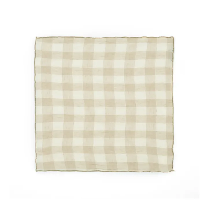Maison de Vacances Serviette de table Bourdon en toile vintage | Crème