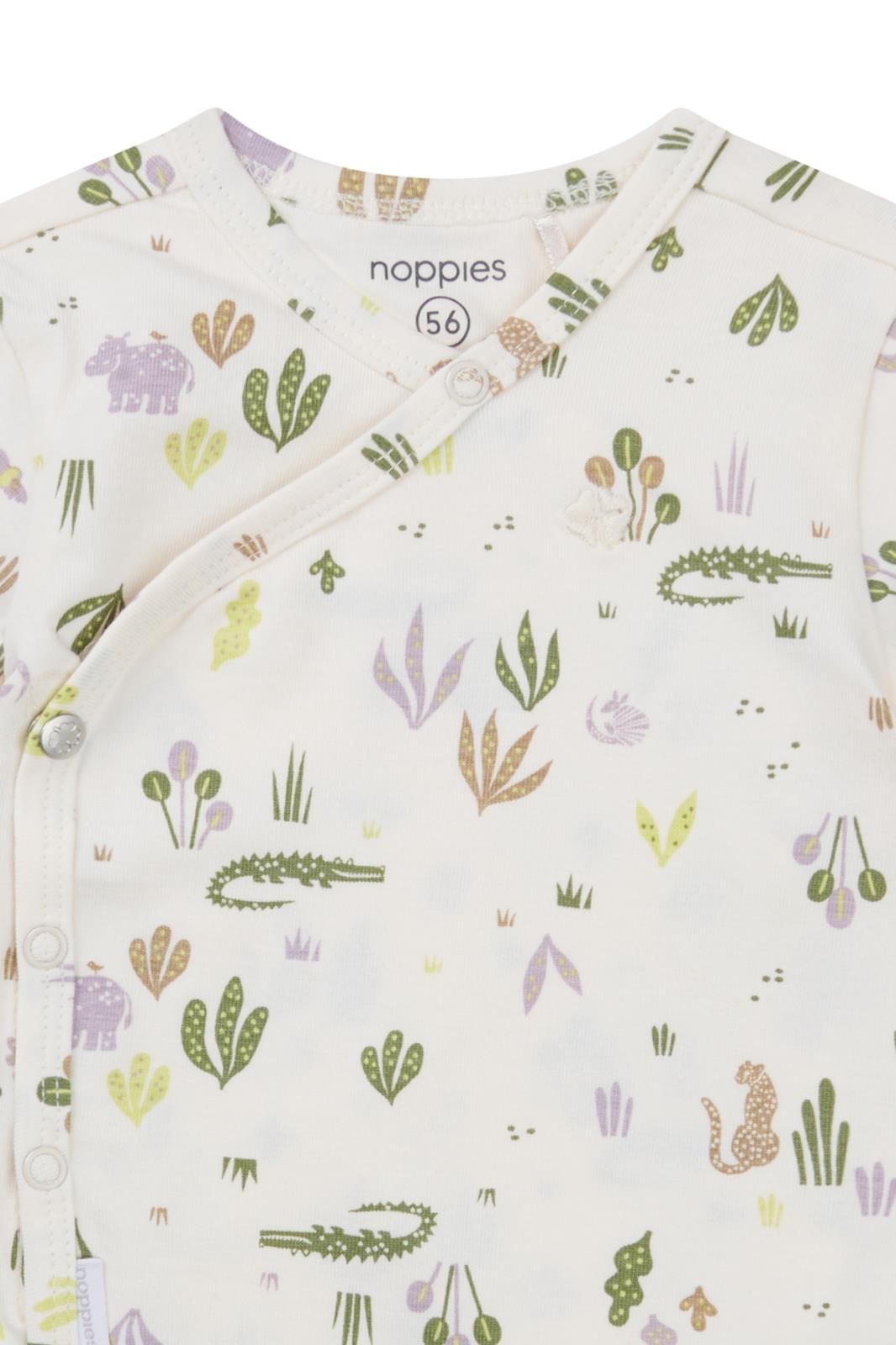 Noppies Newborn Romper Orofino - Animals pattern Off white