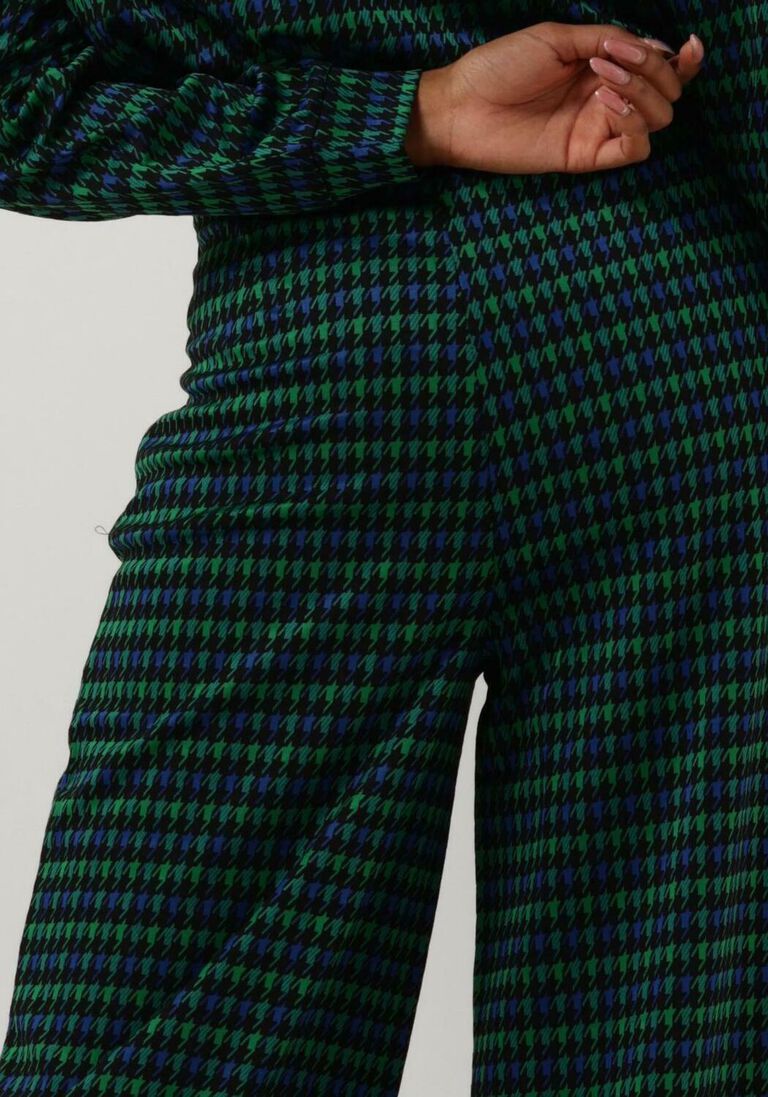 LOLLYS LAUNDRY donkergroene lollys laundry wijde broek jalisco