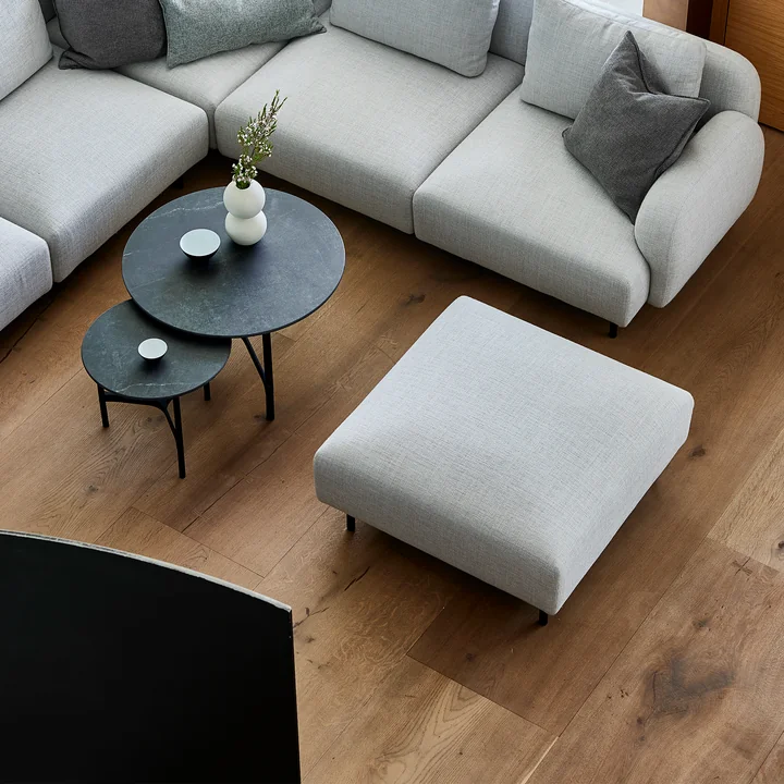 Cane-line - Aura Pouf, dunkelgrau, (Cane-line Ambience)