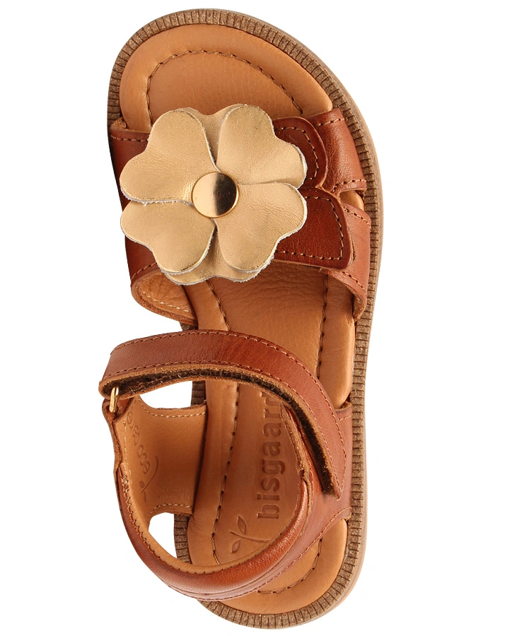 Leder-Sandalen BARBARA in cognac