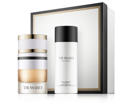 Trussardi Pure Jasmine Set mit Body Smoothing Liquid Gems 60ml-125ml