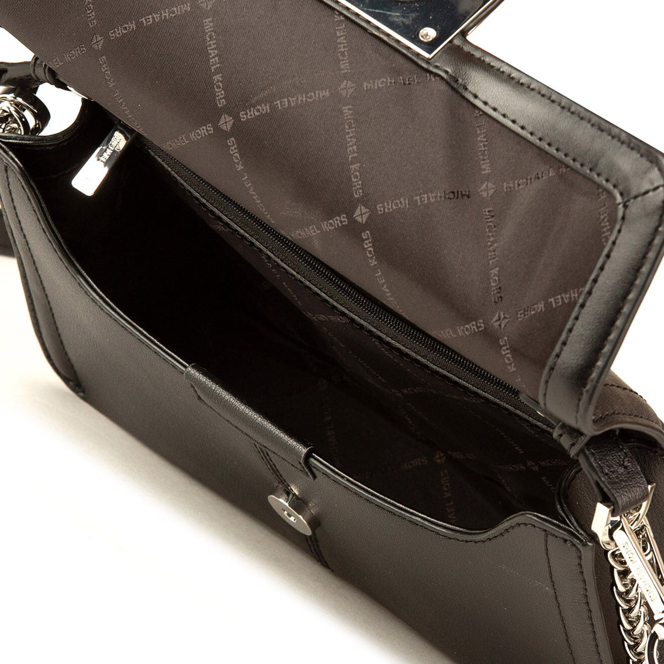 Michael Kors Sac bandoulière en Cuir Sonia noir - 26x16x7 cm