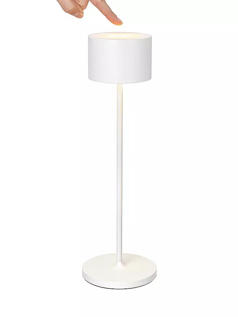 BLOMUS Mobile LED Stehleuchte FAROL 33,5cm White weiss