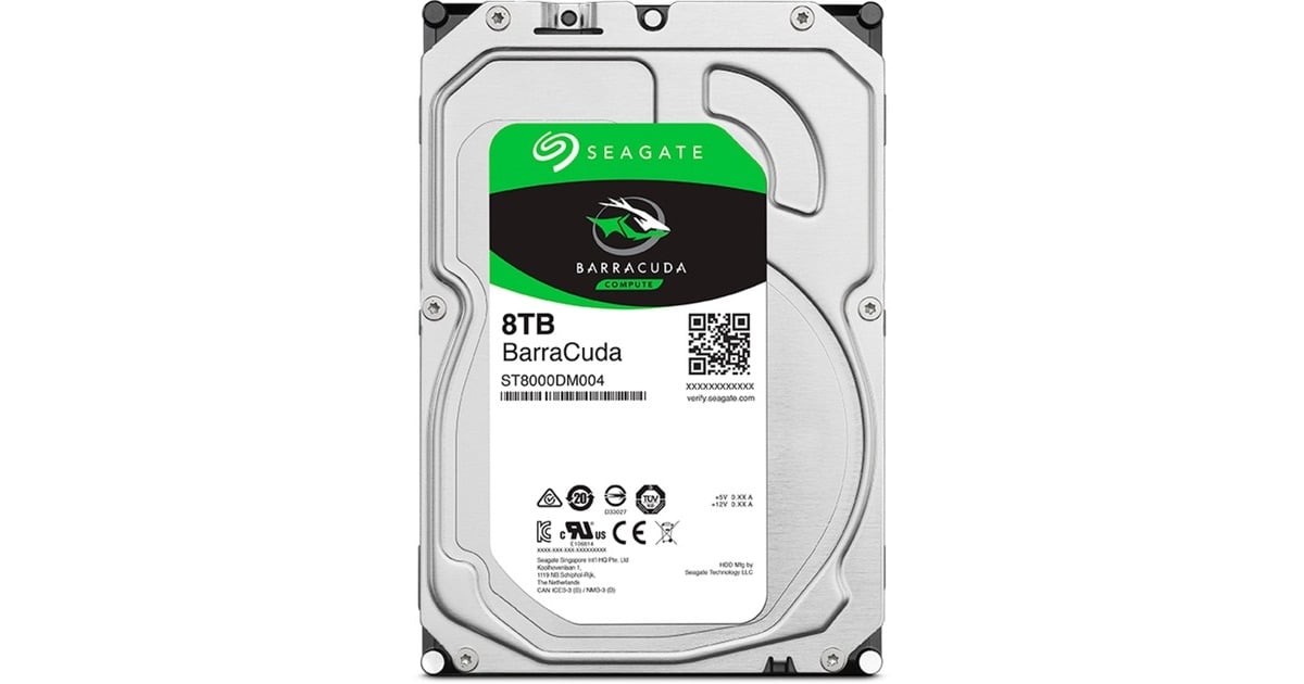 SeagateBarraCuda 8 TB harde schijf  (ST8000DM004, SATA/600)