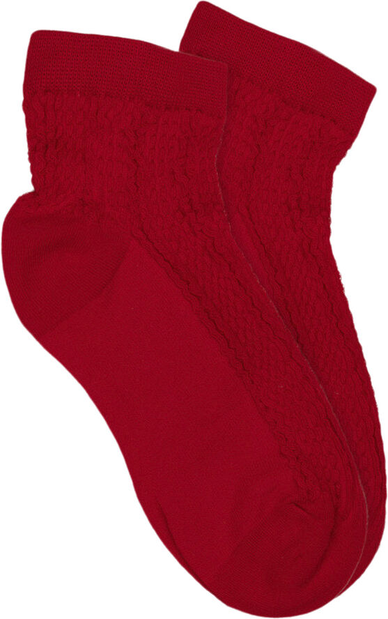 Sui Ava Sofie Ankle Socks Red