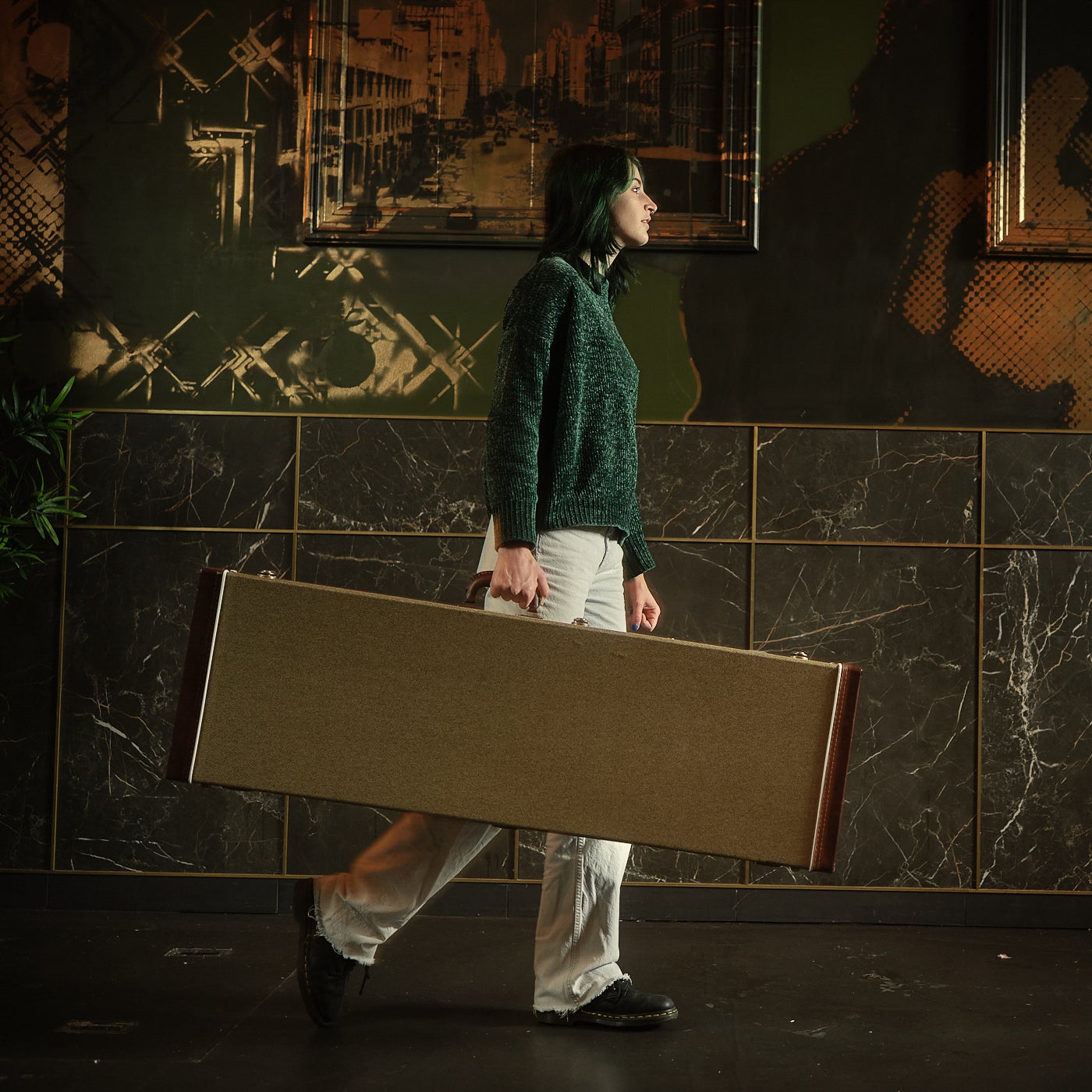 Fazley Protecc PBTW universele houten koffer voor elektrische basgitaar Tweed