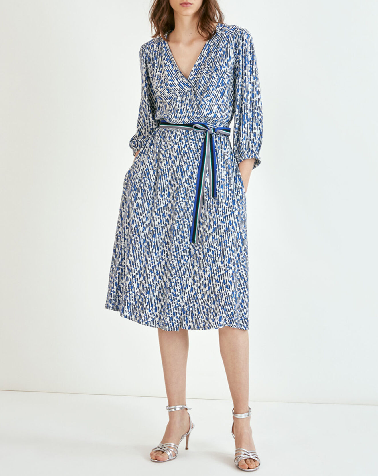 Suncoo Robe Carmela imprimée bleu roi