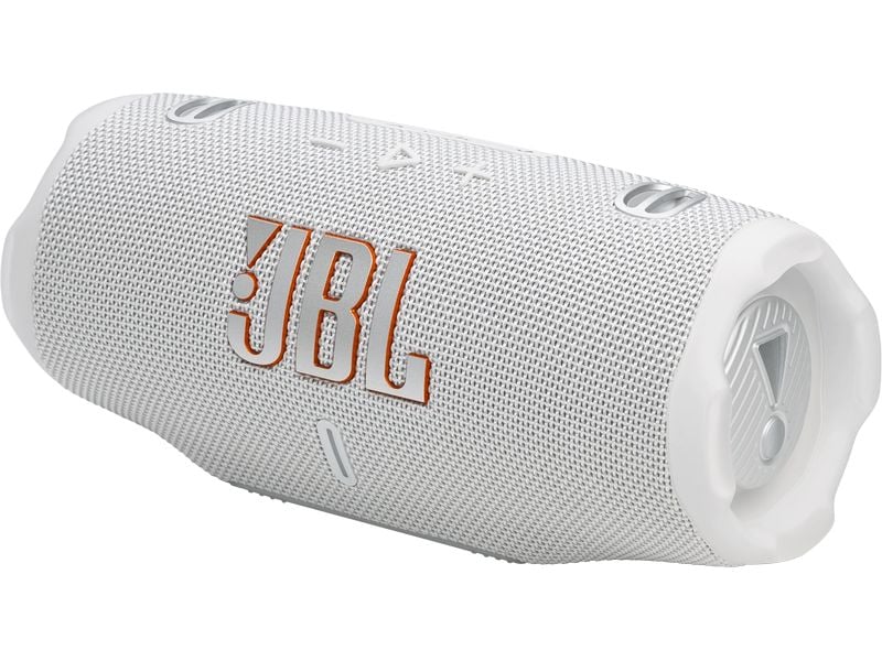 JBL Bluetooth Speaker Charge 6 Weiss Tragbarer wasserdichter und stossfester Bluetooth-Lautsprecher