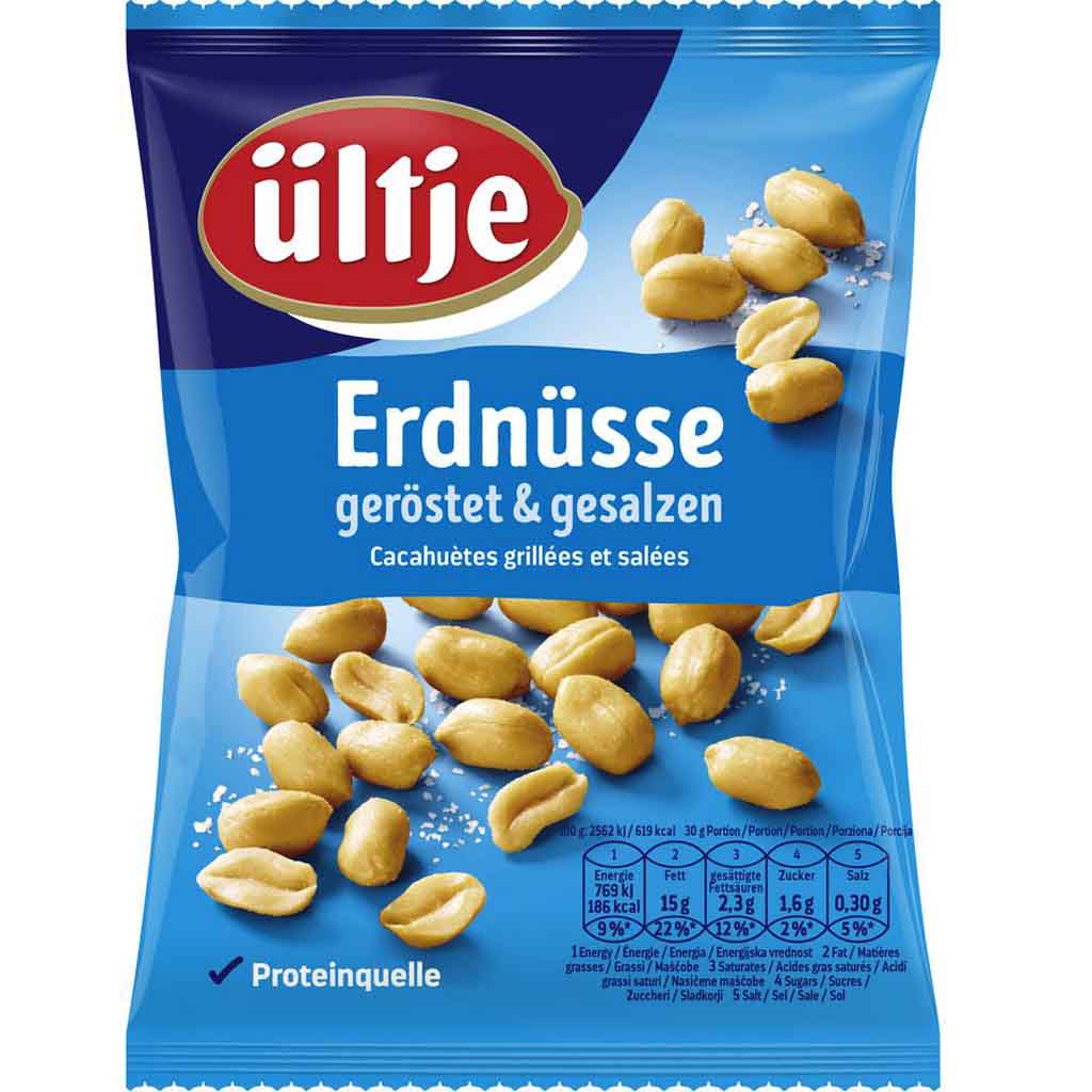 ültje Erdnüsse geröstet & gesalzen 200g MHD:30.4.25