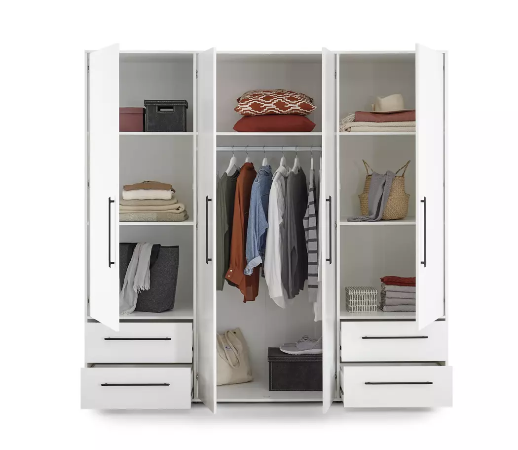 Kleiderschrank Mokkaris 206 x 200 cm