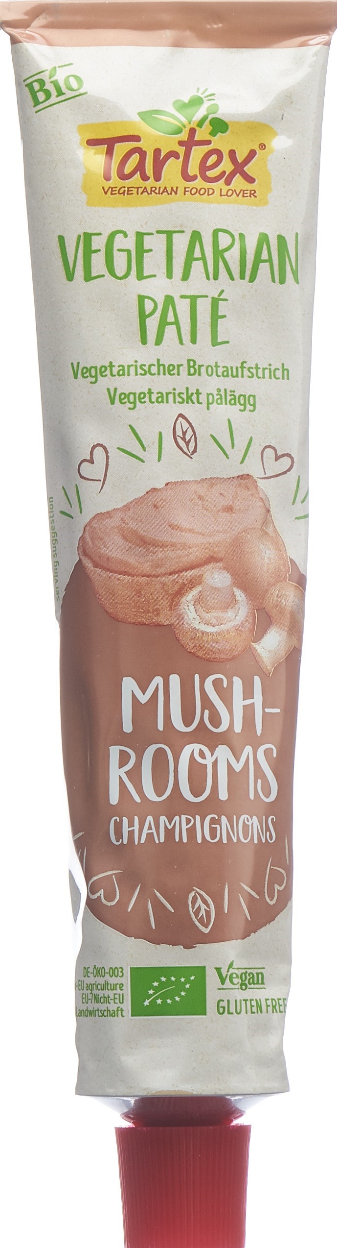 TARTEX Aufstrich<br>200 g, Tube, Champignon Bio